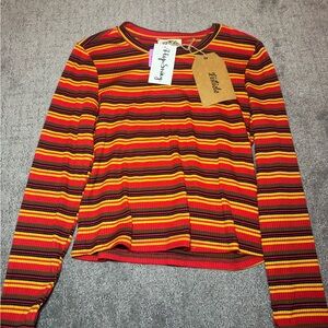Listiele Multicolor Striped Long Sleeve Tee